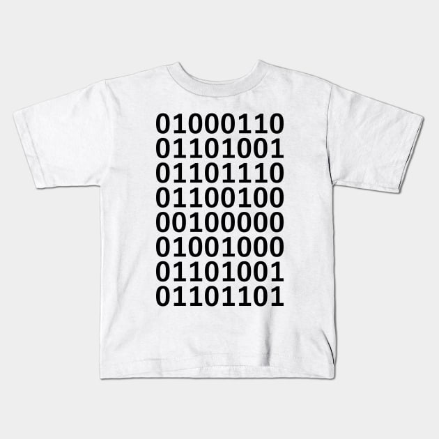 Secret Binary Code - Light Kids T-Shirt by MaximumLimit